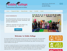 Tablet Screenshot of kiddiekollegenc.com